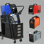 Chariot porte-outils de soudage à 4 tiroirs – Rangement pour poste à souder MIG et découpeur plasma | Réf. : S1289