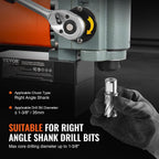 Perceuse magnétique extra-plate VEVOR 1300 W, perceuse à colonne magnétique, diamètre de perçage max. 35 mm, avec système de refroidissement et protection contre les surcharges, pour la construction.